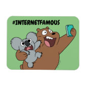 Magnet Flexible Grizz & Nom Nom - #InternetFamous (Horizontal)