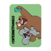 Magnet Flexible Grizz & Nom Nom - #InternetFamous (Vertical)