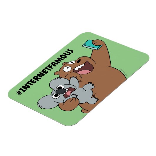 Magnet Flexible Grizz & Nom Nom - #InternetFamous (Côté Gauche)