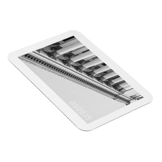 Magnet Flexible Grodno Biélorussie Architecture soviétique Minimal (Côté Droit)