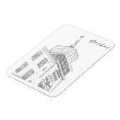 Magnet Flexible Grodno Biélorussie Architecture Ville Vue Château (Côté Gauche)