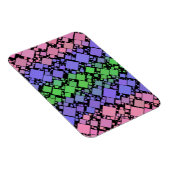 Magnet Flexible Groovy Boho Rétro Mod Géométrique Fierté Trigender (Côté Droit)