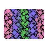 Magnet Flexible Groovy Boho Rétro Mod Géométrique Fierté Trigender (Horizontal)