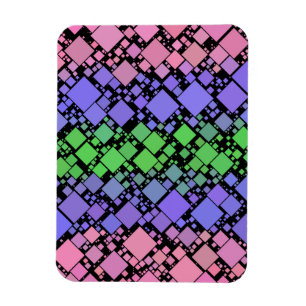 Magnet Flexible Groovy Boho Rétro Mod Géométrique Fierté Trigender