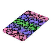 Magnet Flexible Groovy Boho Rétro Mod Géométrique Fierté Trigender (Côté Gauche)