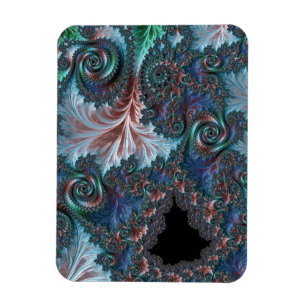 Magnet Flexible Groovy Colorful Boho Hippie Mandelbrot Fractal Art