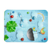 Magnet Flexible Gros arbre et oiseaux volants (Horizontal)