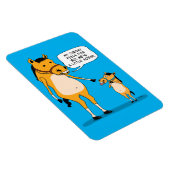 Magnet Flexible Gros cheval et petit cheval amusant et mignon (Côté Droit)