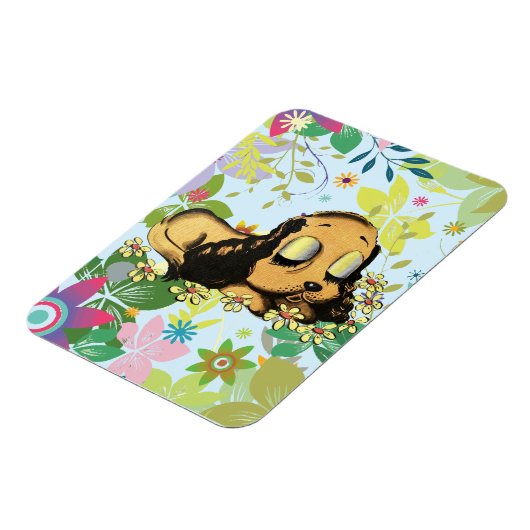 Magnet Flexible gros oeil dormir Chien Chien Chien Chien Chien Chi (Côté Gauche)