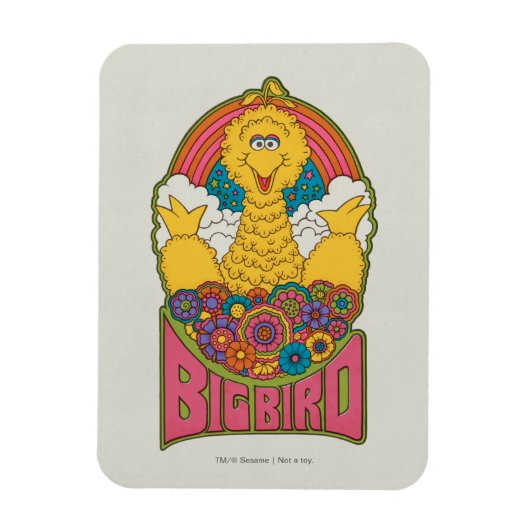 Magnet Flexible Gros Oiseau | Psychedelique (Vertical)