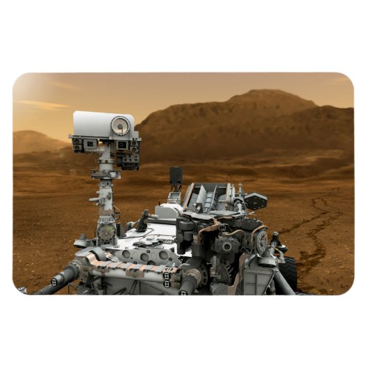 Magnet Flexible Gros plan de Mars Curiosity (Horizontal)