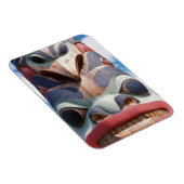 Magnet Flexible Gros plan du mât totémique à Sitka, Alaska, USA (Côté Droit)