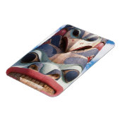 Magnet Flexible Gros plan du mât totémique à Sitka, Alaska, USA (Côté Gauche)