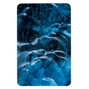 Magnet Flexible Gros plan sur des murs de glace bleue