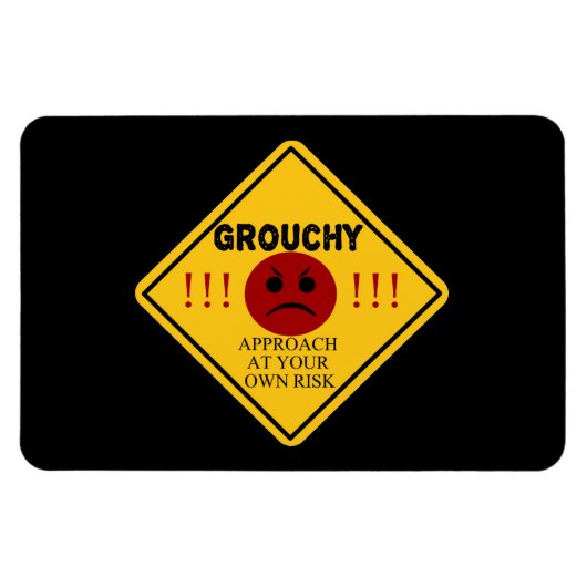 Magnet Flexible Grouchy. Approche-toi à tes risques et périls. (Horizontal)