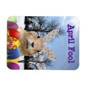 Magnet Flexible Groundhog April Fool Day (Horizontal)
