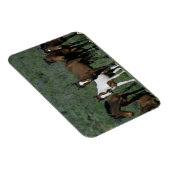 Magnet Flexible Groupe de Chevaux sauvages Mustang (Côté Droit)