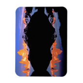 Magnet Flexible Groupe Fitz Roy reflété dans les lacs glaciaires (Vertical)