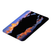 Magnet Flexible Groupe Fitz Roy reflété dans les lacs glaciaires (Côté Gauche)
