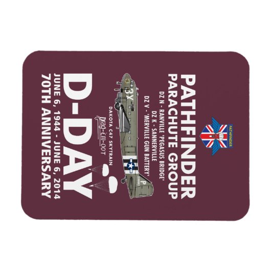 MAGNET FLEXIBLE GROUPE PARACHUTE DE PATHFINDER (Horizontal)