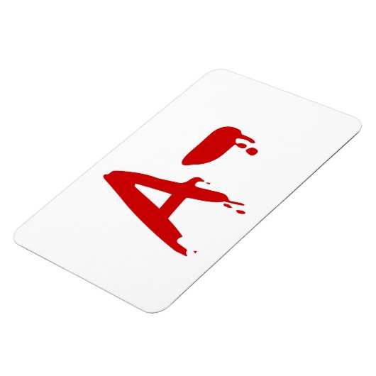 Magnet Flexible Groupe sanguin A - Hôpital d'horreur négatif (Côté Gauche)