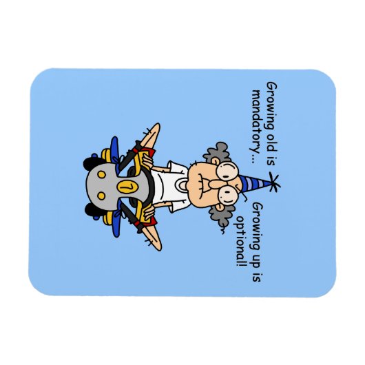 Magnet Flexible Growing Up est un Humour facultatif (Horizontal)