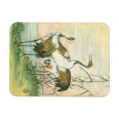 Magnet Flexible Grues orientales au bord de l'eau (Horizontal)