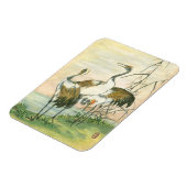 Magnet Flexible Grues orientales au bord de l'eau (Côté Gauche)