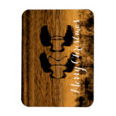 Magnet Flexible Grues Sandhill, Joyeux Noël (Vertical)