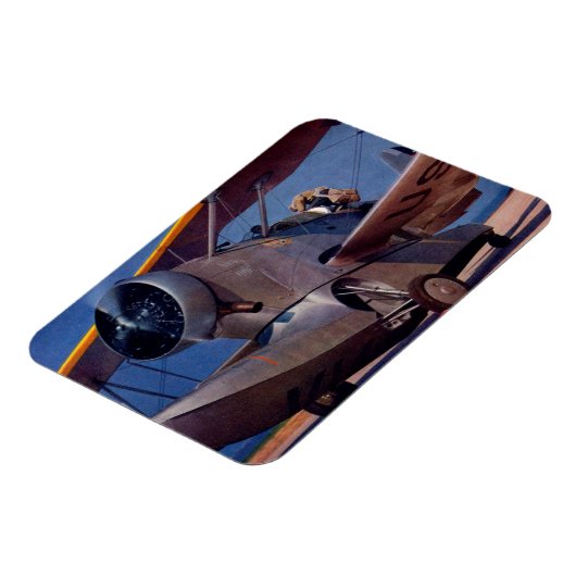 Magnet Flexible Grumman F-2, 1939 (Côté Gauche)