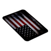 Magnet Flexible Grunge Black American Flag (Côté Droit)