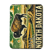 Magnet Flexible Grunge North Dakota (Vertical)