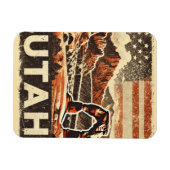 Magnet Flexible Grunge Utah (Horizontal)