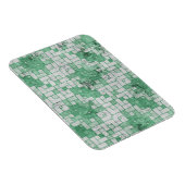 Magnet Flexible Grungy Green Formes angulaires (Côté Droit)