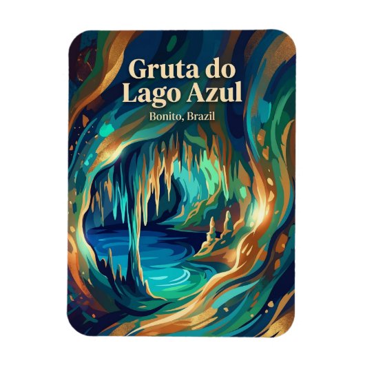 Magnet Flexible Gruta do Lago Azul Brésil (Vertical)