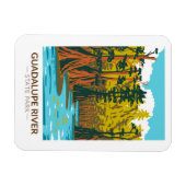 Magnet Flexible Guadalupe River State Park Texas Vintage (Horizontal)