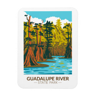 Magnet Flexible Guadalupe River State Park Texas Vintage