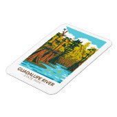 Magnet Flexible Guadalupe River State Park Texas Vintage (Côté Gauche)