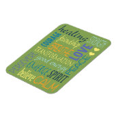 Magnet Flexible Guérir les mots et encourager (Côté Gauche)
