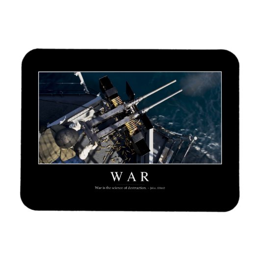 Magnet Flexible Guerre : Citation Inspirationnelle 3 (Horizontal)