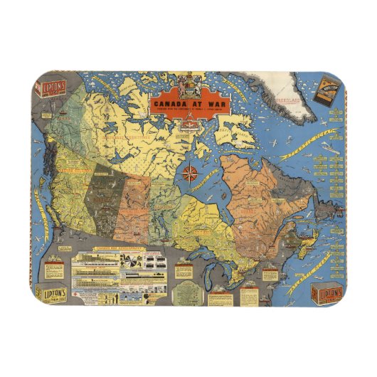 Magnet Flexible Guerre du Canada (Horizontal)