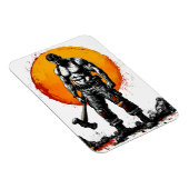 Magnet Flexible guerrier barbare médiéval imaginaire hummer force (Côté Droit)