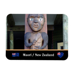 Magnet Flexible Guerrier maori et tribus indigènes/Nouvelle-Zéla