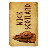 Magnet Flexible Guerrier Viking de Wick en Écosse (Vertical)