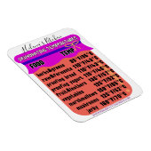 Magnet Flexible Guide de température du déshydrateur Réfrigérateur (Côté Droit)