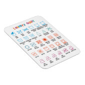 Magnet Flexible Guide des symboles de lessive (Côté Droit)