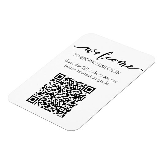 Magnet Flexible Guide STR Code QR Guide d'information Location de (Côté Gauche)