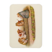 Magnet Flexible Guinea Pigs Tending Garden (Vertical)