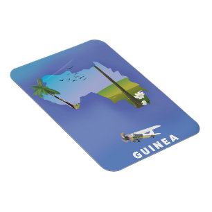 Magnet Flexible Guinée Afrique du Sud Photographie de l'affiche de