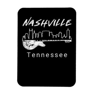 Magnet Flexible Guitare Country Music Souvenir Cadeau Nashville